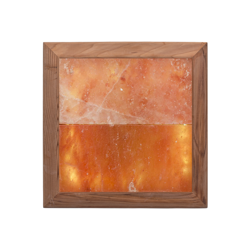 Himalayan salt light LED, cedar wood