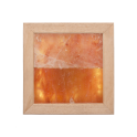 Himalayan salt light LED, abachi wood - 0