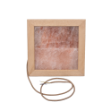 Himalayan salt light LED, abachi wood - 1