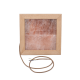 Himalayan salt light LED, abachi wood