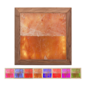 Himalayan salt light LED RGB, cedar wood - 0