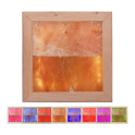 Himalayan salt light LED RGB, black alder wood - 0
