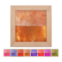 Himalayan salt light LED RGB, abachi wood - 0