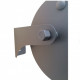 Horizontal pouring bucket 15 l, stainless steel, black