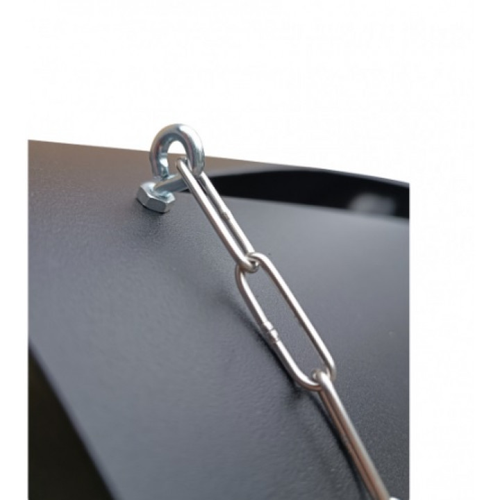 Horizontal pouring bucket 15 l, stainless steel, black