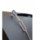 Horizontal pouring bucket 15 l, stainless steel, black