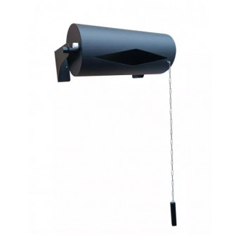 Horizontal pouring bucket 25 l, stainless steel, black