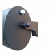 Horizontal pouring bucket 15 l, stainless steel, black