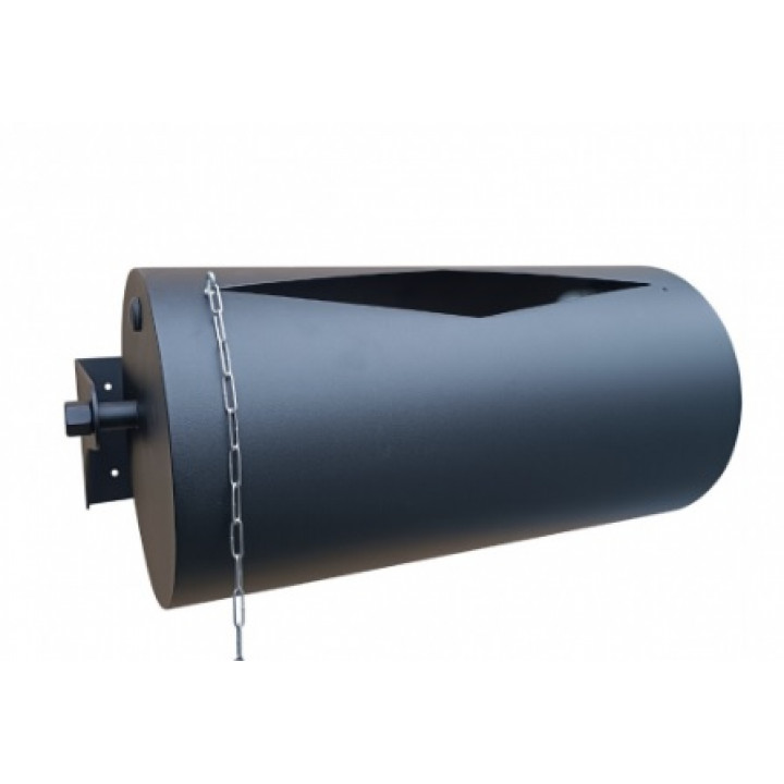 Horizontal pouring bucket 15 l, stainless steel, black