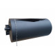 Horizontal pouring bucket 15 l, stainless steel, black