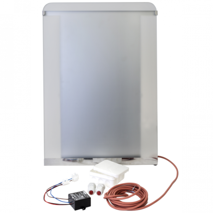 Option Harvia The Wall glass plate Illuminated satin