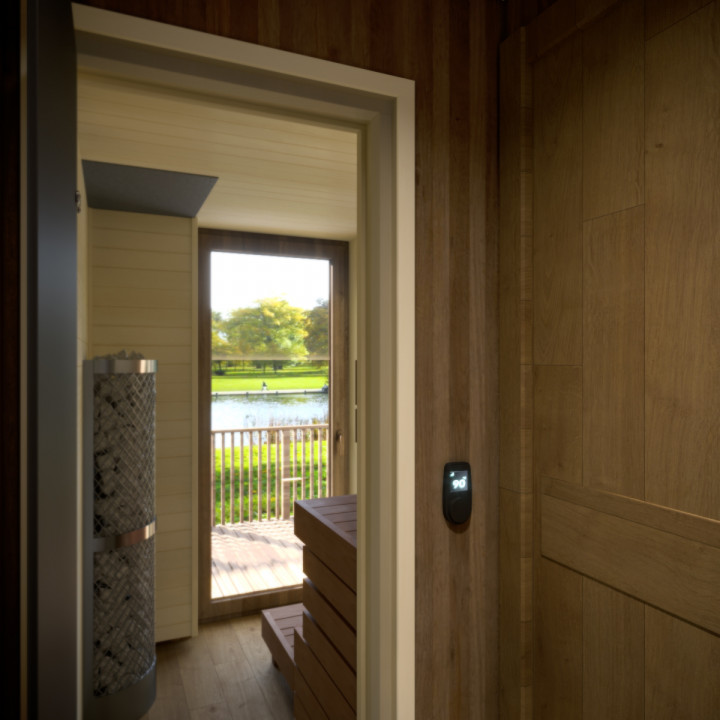 Electric sauna heater control panel - HUUM UKU 4.2 Wi-Fi, black