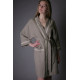 Pure linen eco friendly natural bath/night robe, short