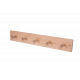 Wooden hanger with 5 hooks