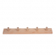 Wooden hanger with 5 hooks