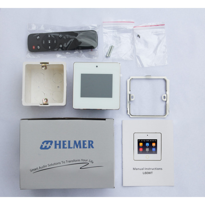 Touch Screen BT wall mount amplifier HELMER L60