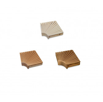 Corner module for modular sauna benches