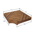 Corner module for modular sauna benches, pine - 6