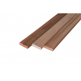 A bunk board, 26 x 89 mm, cedar