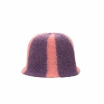 Sauna hat - Striped, purple, pink