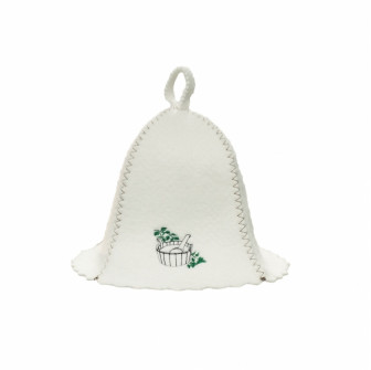Sauna hat - a bucket with a ladle