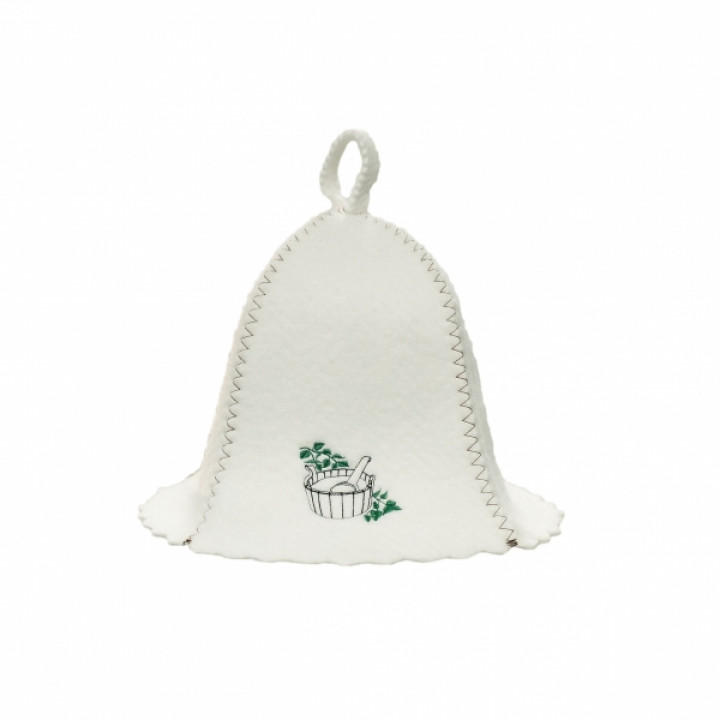 Sauna hat - a bucket with a ladle