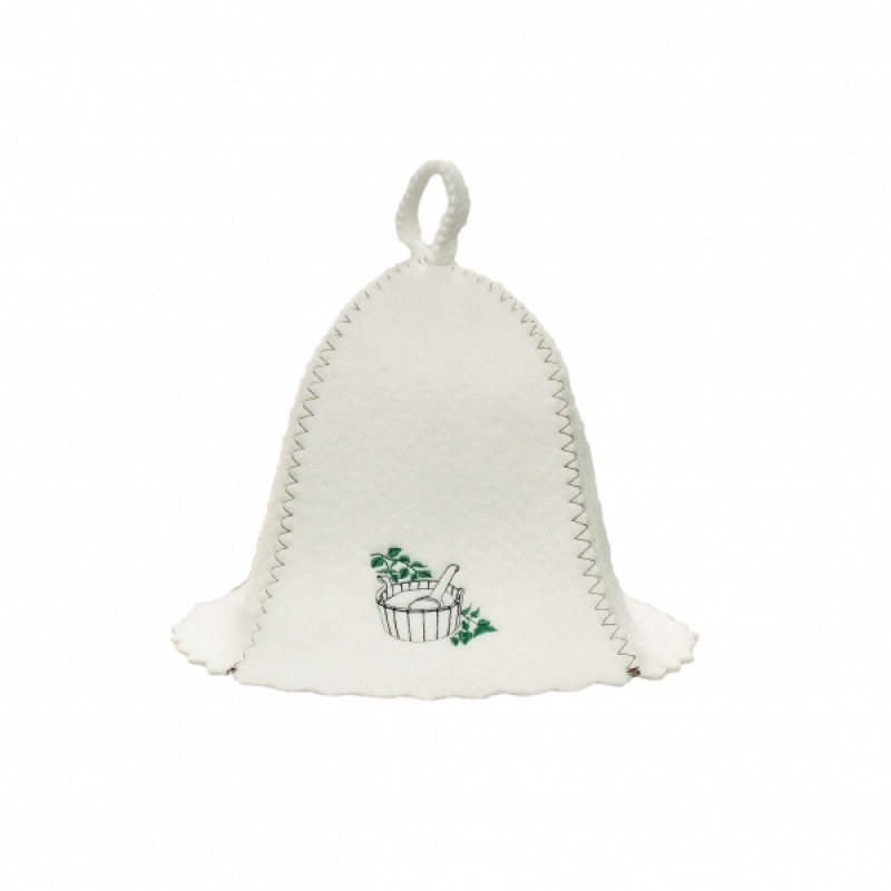 Sauna hat - a bucket with a ladle