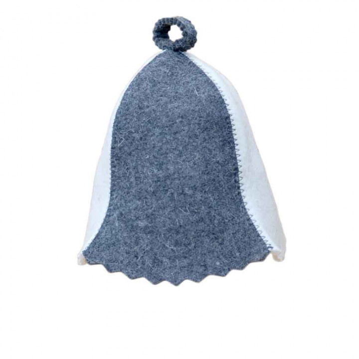 Sauna hat - white, gray