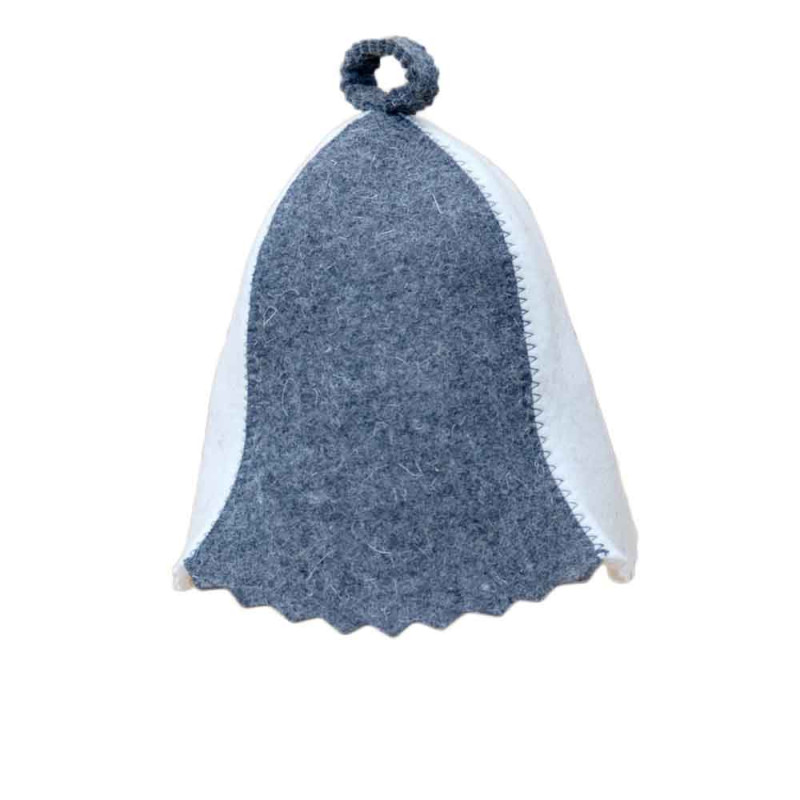 Sauna hat - white, gray