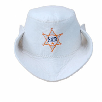 Sauna hat - Sheriff, white