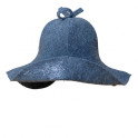 Sauna hat - gray, with a silver flower - 0 Sauna hat - gray, with a silver flower - 0