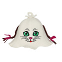 Sauna hat - Cat with pigtails - 0