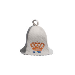 Sauna hat - KING, white  Sauna hat - KING, white