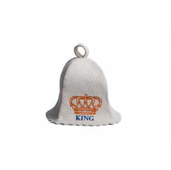 Sauna hat - KING, white