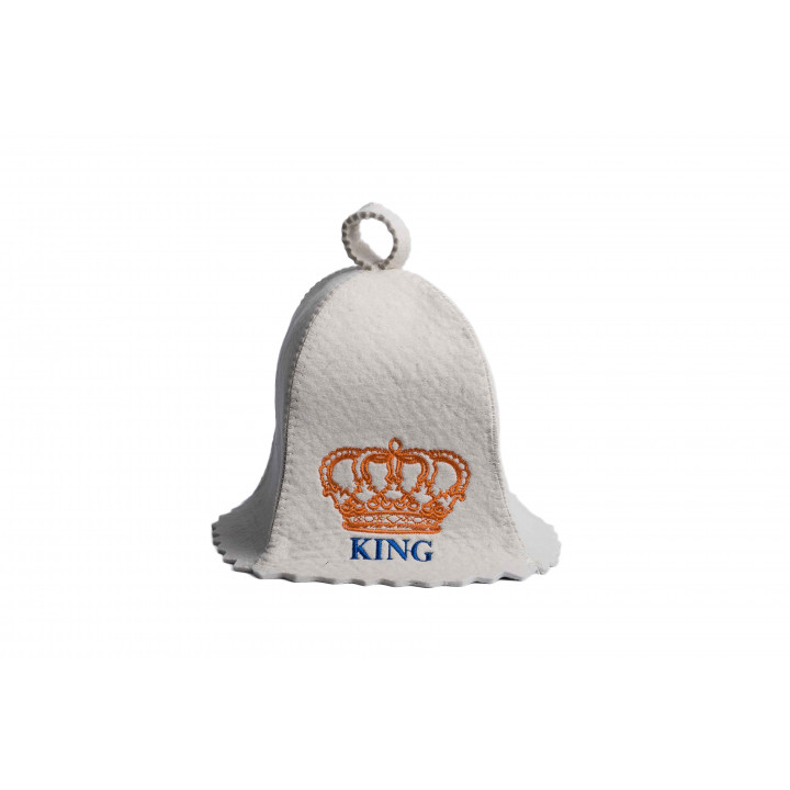 Sauna hat - KING, white