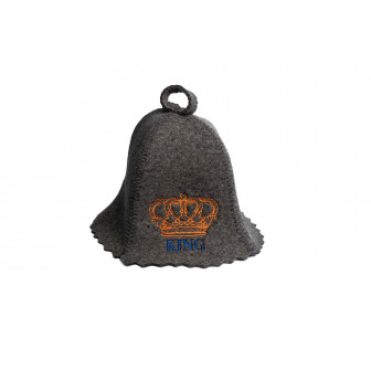 Sauna hat - KING, gray