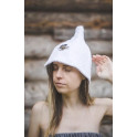 Cotton sauna hat - WHITE - 1 Cotton sauna hat - WHITE - 1