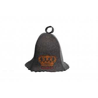 Sauna hat - QUEEN, gray