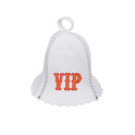 Sauna hat - VIP, white - 0