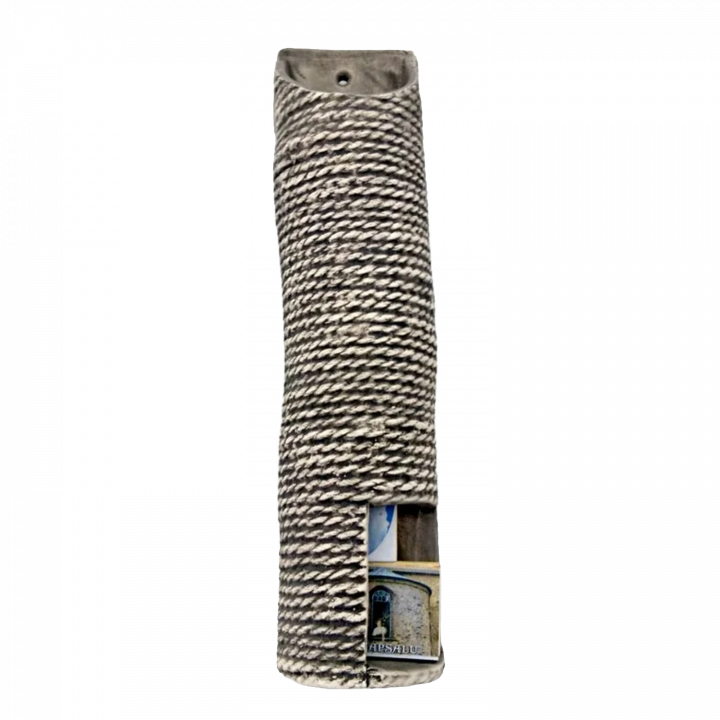 Ceramic matchbox holder - rope
