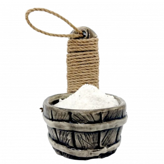 Ceramic salt container for sauna - barrel 200 ml