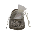 Ceramic salt container for sauna - dark 120 ml - 2