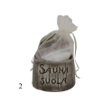 Ceramic salt container for sauna - dark 120 ml - 1
