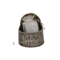 Ceramic salt container for sauna - dark 250 ml - 1