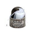 Ceramic salt container for sauna - dark 250 ml - 2