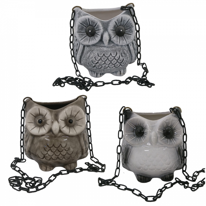 Ceramic container for scents - owl