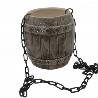 Ceramic container for scents - barrel