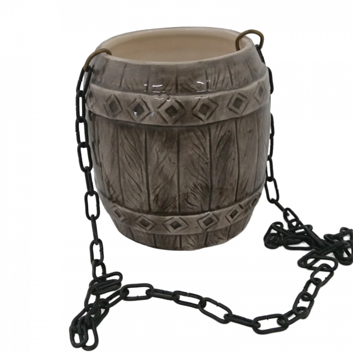 Ceramic container for scents - barrel