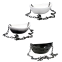 Ceramic container for scents - boat with chain - 0