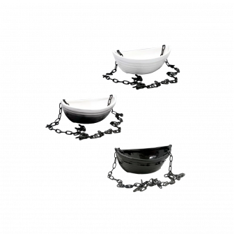 Ceramic container for scents - boat with chain